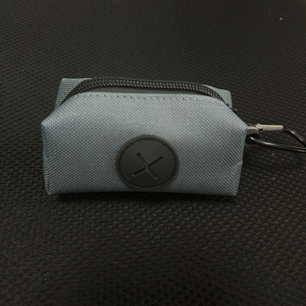 Canvas Dog Poop Bag Holder - Outdoor Leash-Attach Waste Bag Dispenser