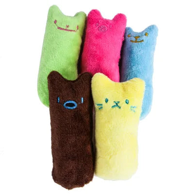 Catnip Teeth-Grinding Cat Toys - Interactive Plush Chew for Dental Play