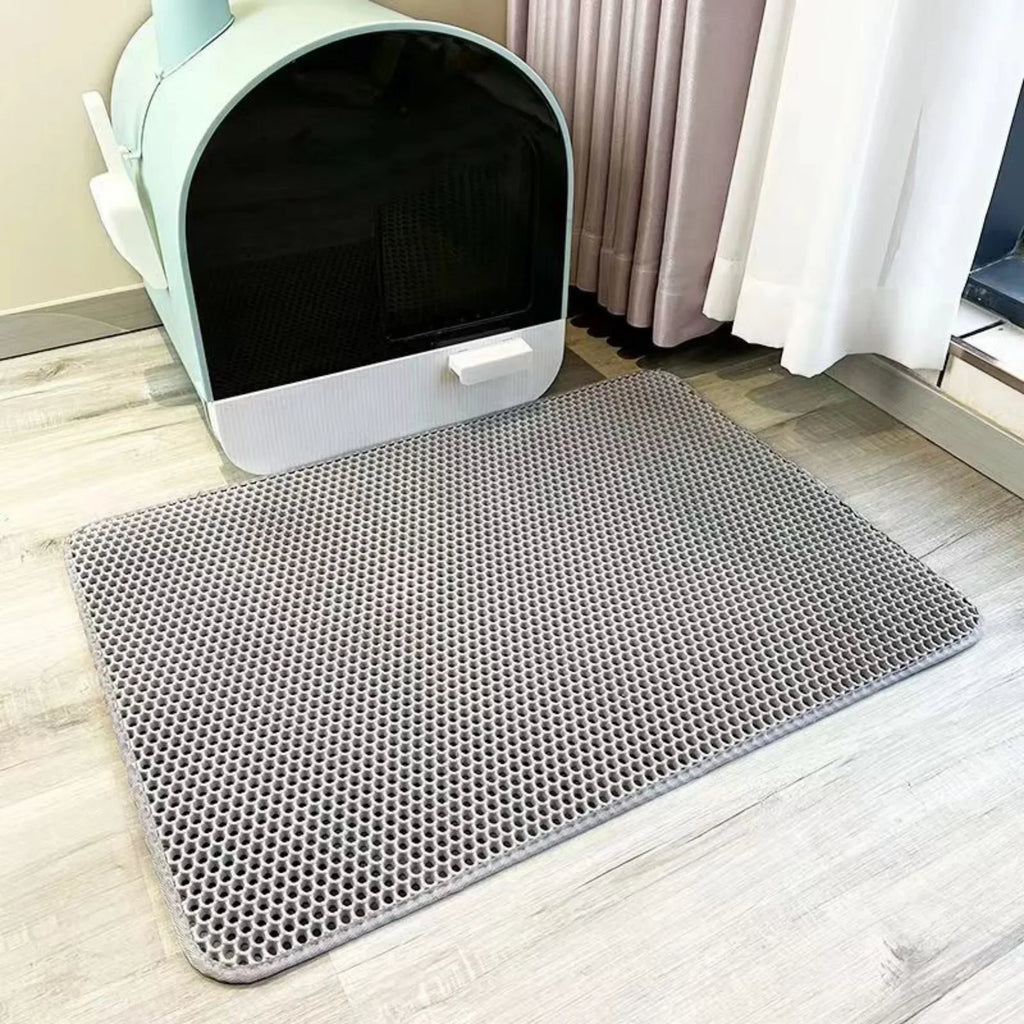 Extra-Large Cat Litter Mat - Waterproof Double-Layer Litter Trapper