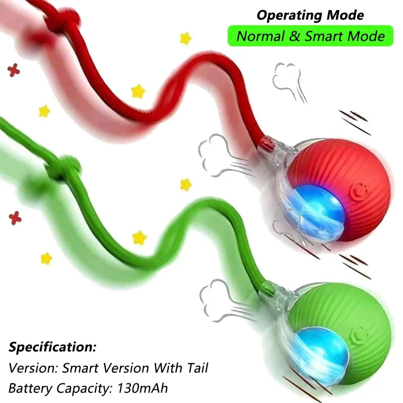 Automatic Rolling Cat Ball - Smart Self-Moving Interactive Toy