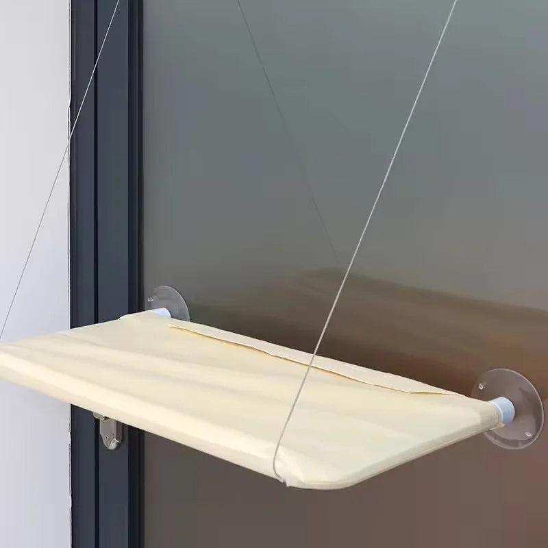Cat Window Hammock Bed - Secure Suction-Mounted Sunbathing Perch