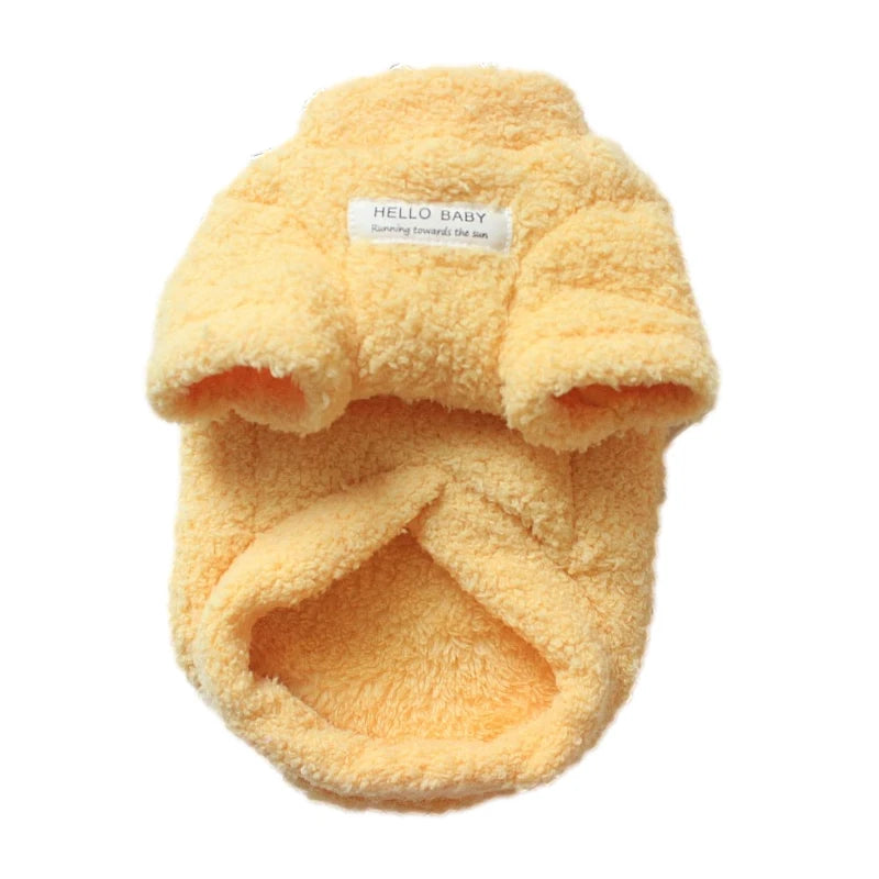 Winter Warm Dog Sweater - Soft Plush Knit for Small & Medium Dogs