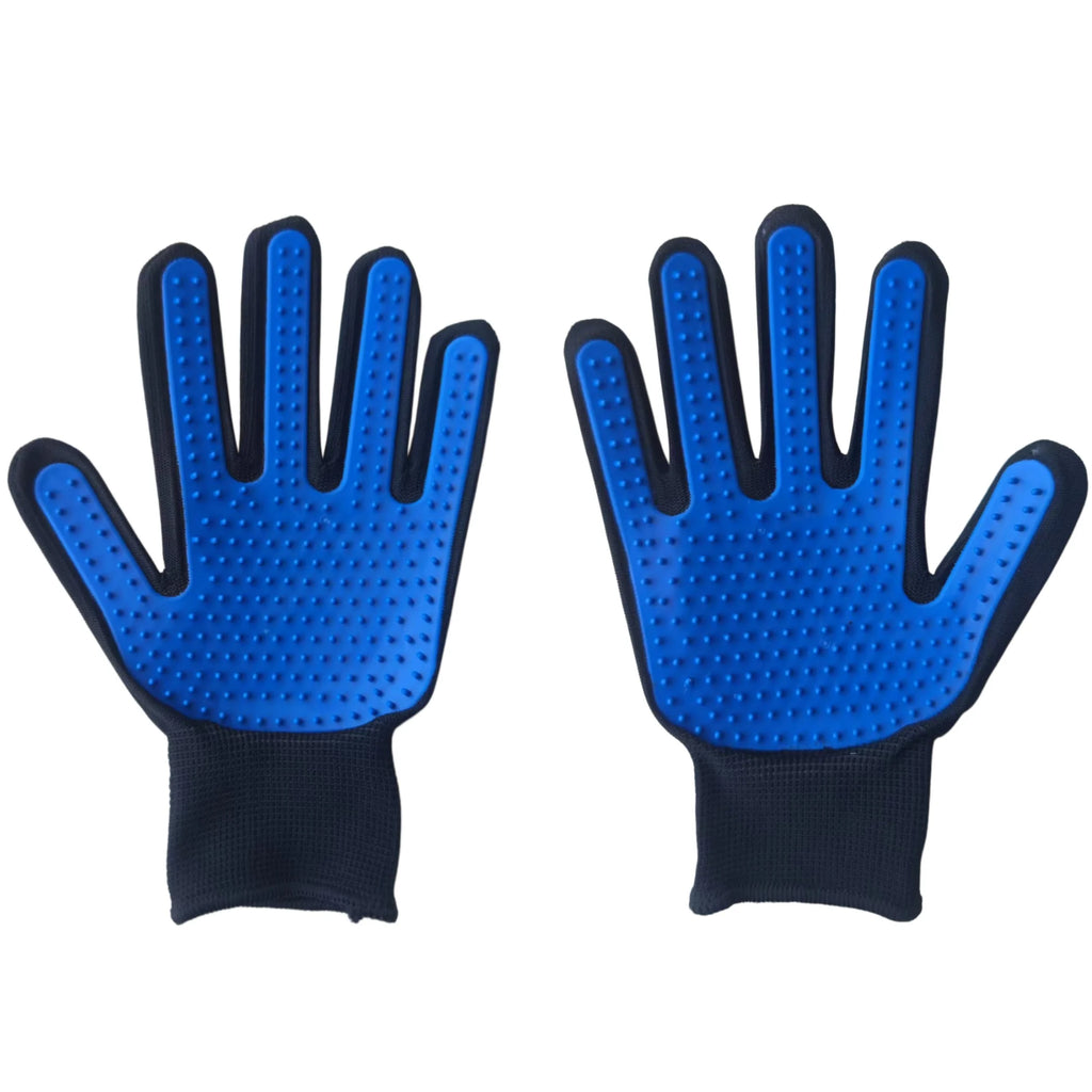 Pet Grooming Glove - Deshedding Brush & Massage Mitt for Dogs & Cats
