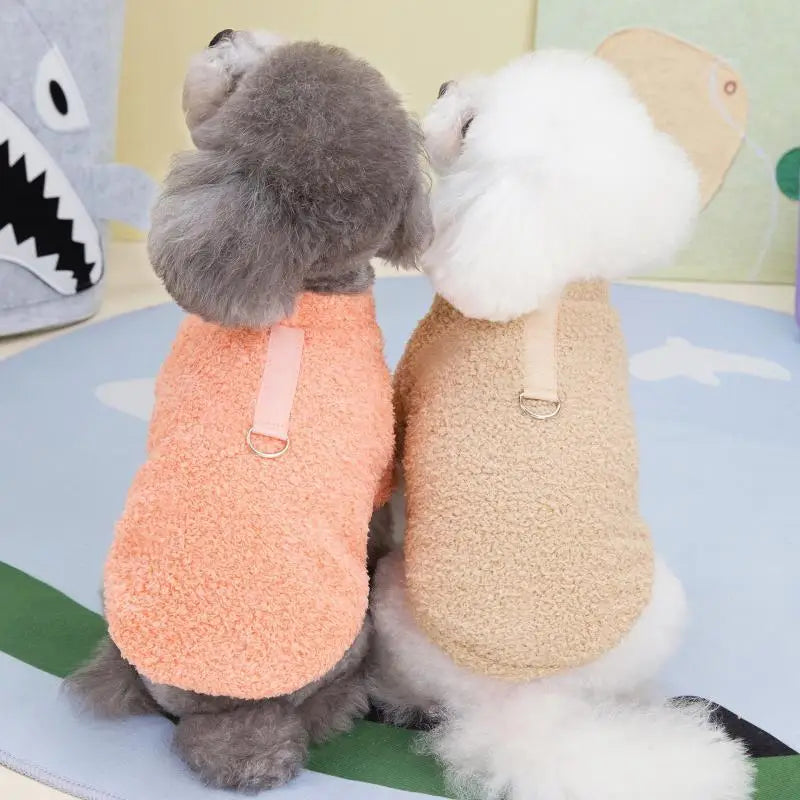 Winter Warm Dog Sweater - Soft Plush Knit for Small & Medium Dogs