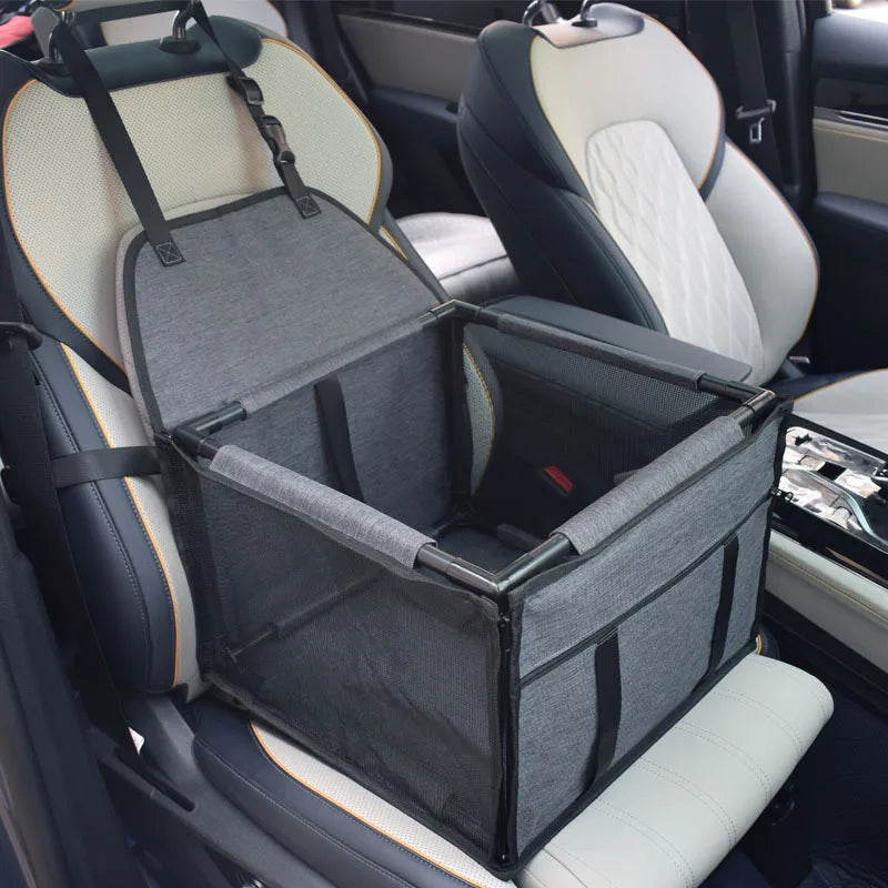 Dog Car Seat Cover - Waterproof Foldable Hammock with Harness
