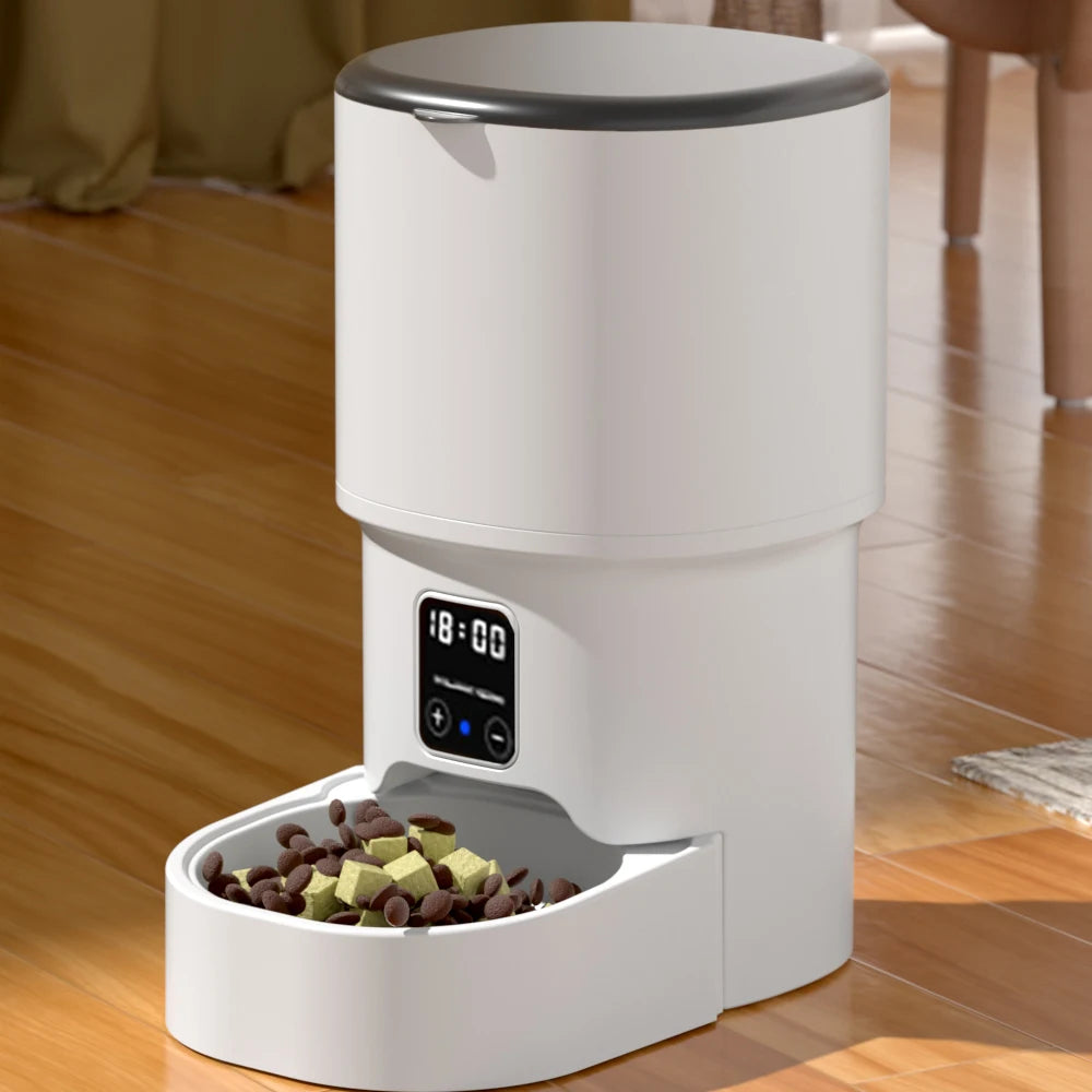 4L Smart WiFi Automatic Pet Feeder - App-Scheduled Food Dispenser