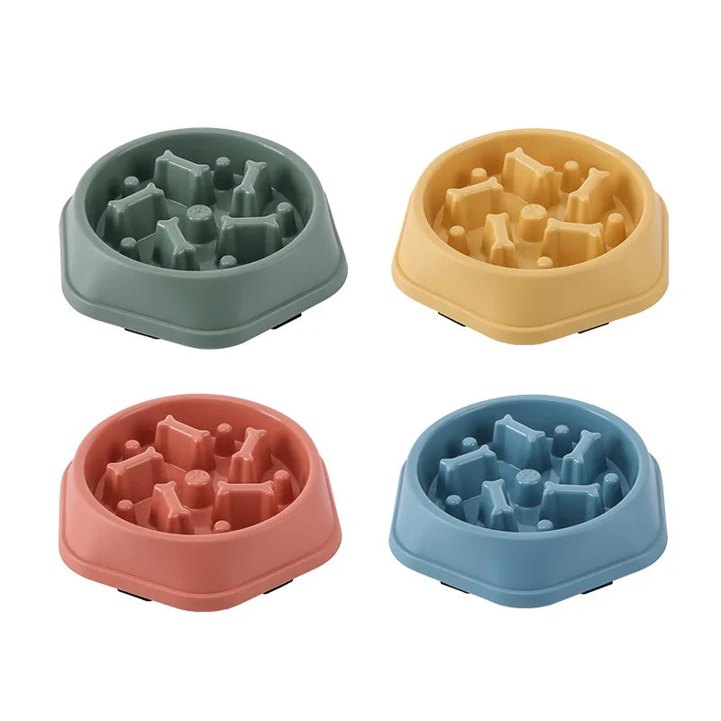 Slow Feeder Dog Bowl - Anti-Gulp Maze Bowl for Healthier Eating