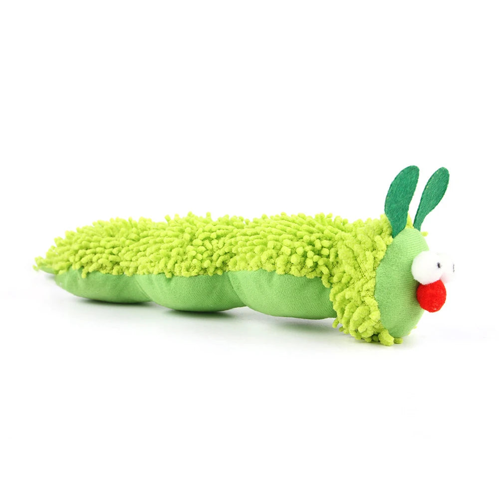 Catnip Caterpillar Cat Chew Toy - Molar Dental Teaser for Cats