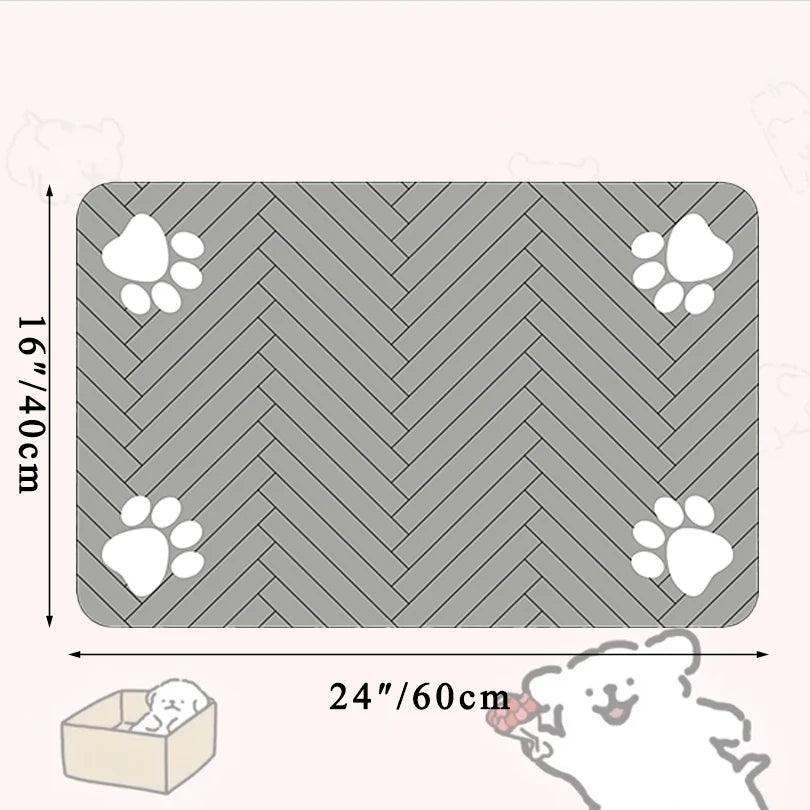 Silicone Pet Placemat - Easy-Clean Waterproof Feeding Mat