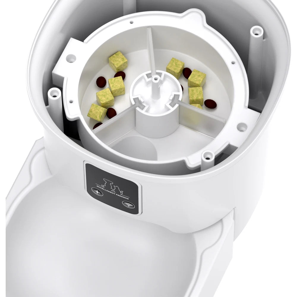 4L Smart WiFi Automatic Pet Feeder - App-Scheduled Food Dispenser