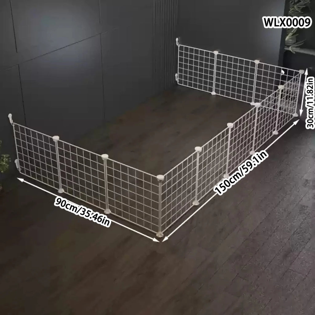 Indoor Puppy Fence - Anti-Escape Modular Pet Playpen & Training Barrier
