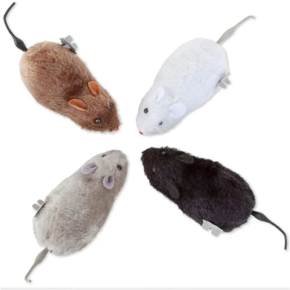 Lifelike Plush Mouse Cat Toy - Realistic Running Rat Teaser