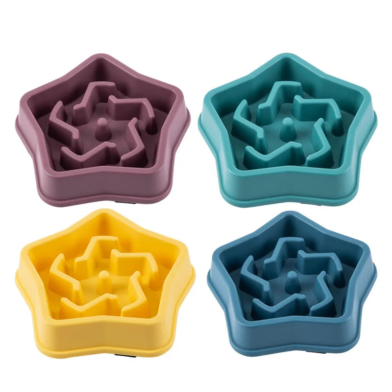 Slow Feeder Dog Bowl - Anti-Gulp Maze Bowl for Healthier Eating