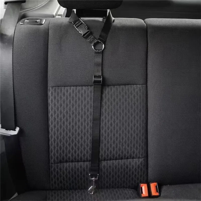 Adjustable Pet Car Seat Belt - Safety Tether for Dogs & Cats