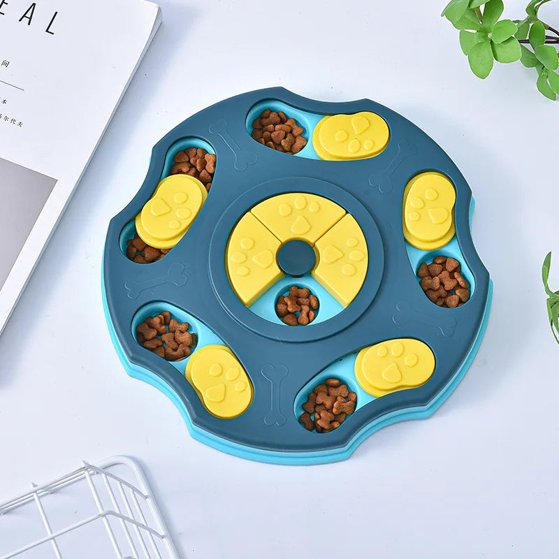 Interactive Dog Puzzle Slow Feeder - Brain-Game Enrichment Bowl
