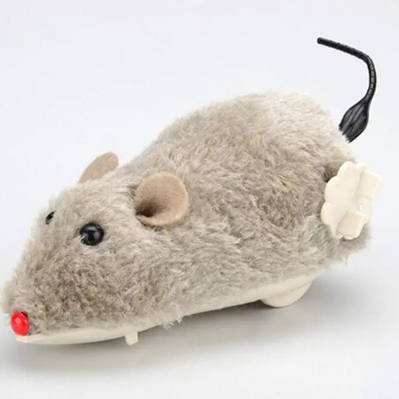 Lifelike Plush Mouse Cat Toy - Realistic Running Rat Teaser