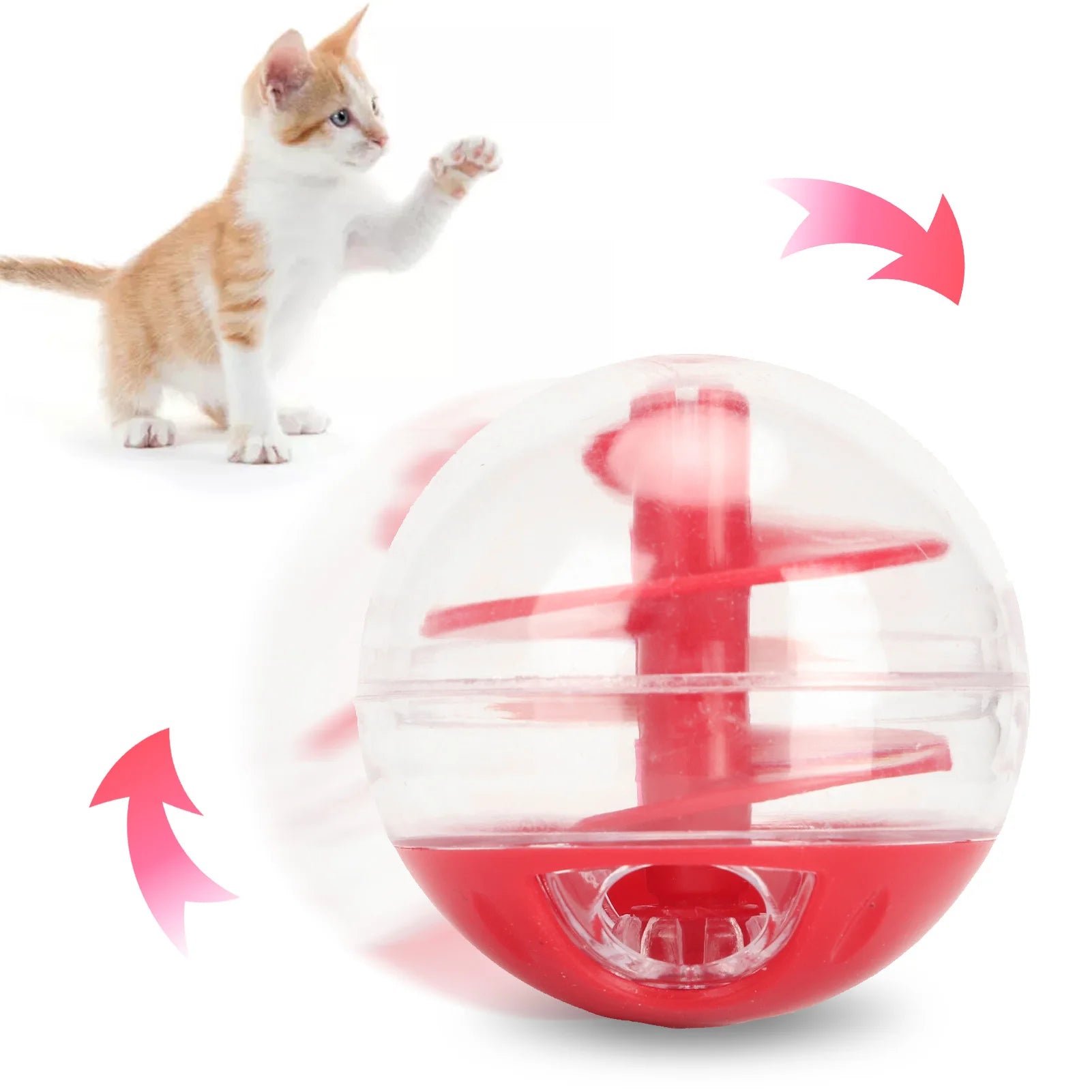 Treat-Dispensing Cat Toy Ball - Slow Feeder & Boredom Buster