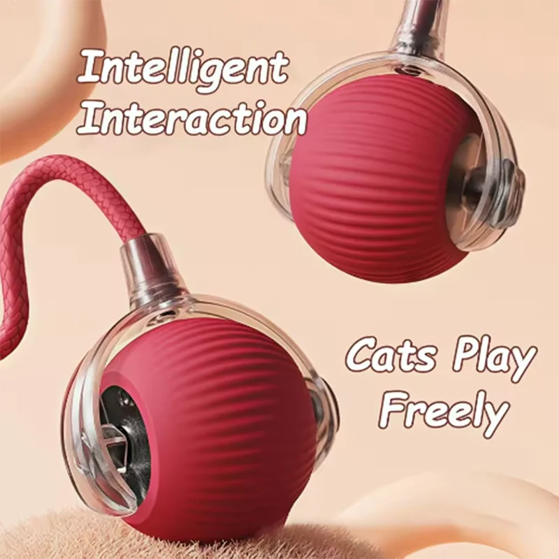 Smart Interactive Cat Ball - Self-Rolling Automatic Toy