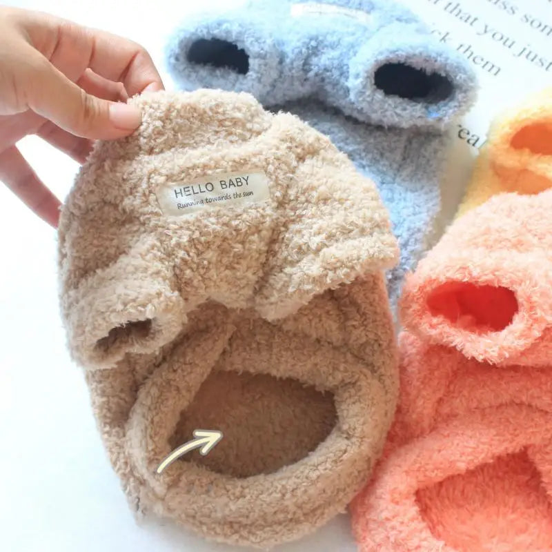 Winter Warm Dog Sweater - Soft Plush Knit for Small & Medium Dogs