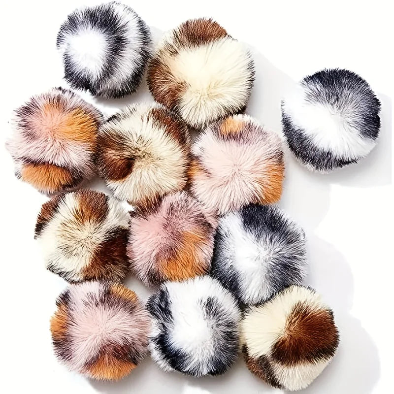 Plush Cat Ball Toys (3-Pack) - Soft Self-Play Chasers