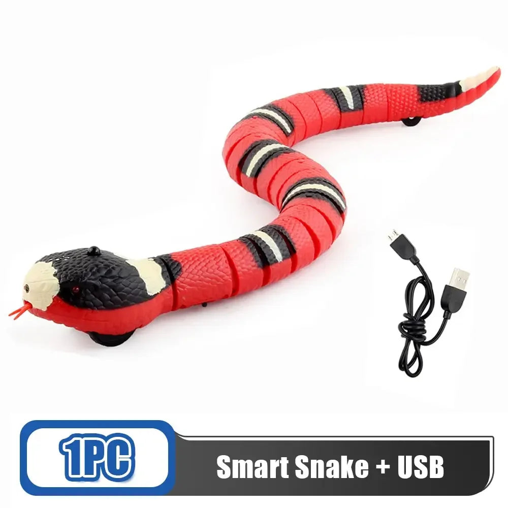 Smart Sensing Snake Cat Toy - Interactive Rechargeable Teaser