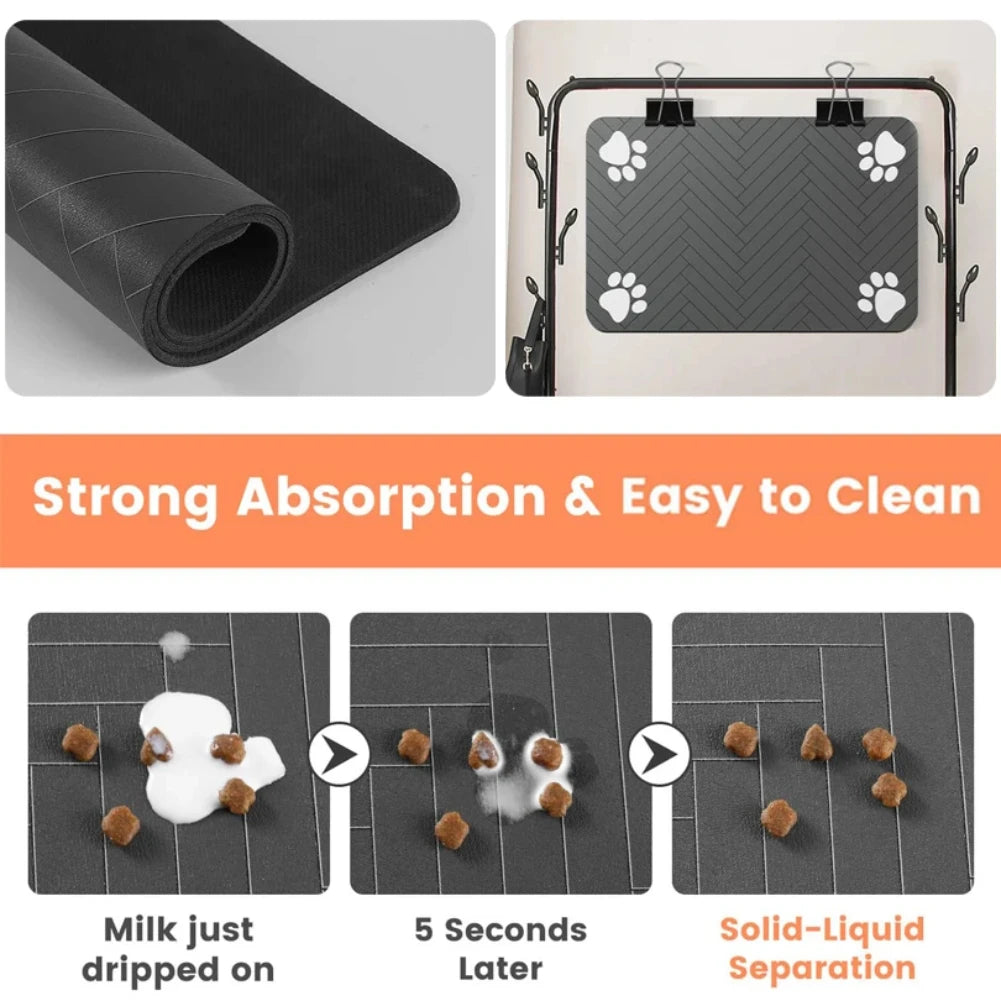 Silicone Pet Placemat - Easy-Clean Waterproof Feeding Mat