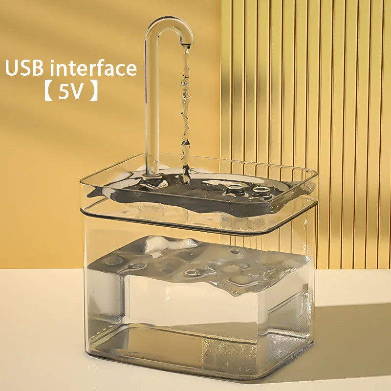 USB Electric Cat Water Fountain - Auto Filtering Drinker