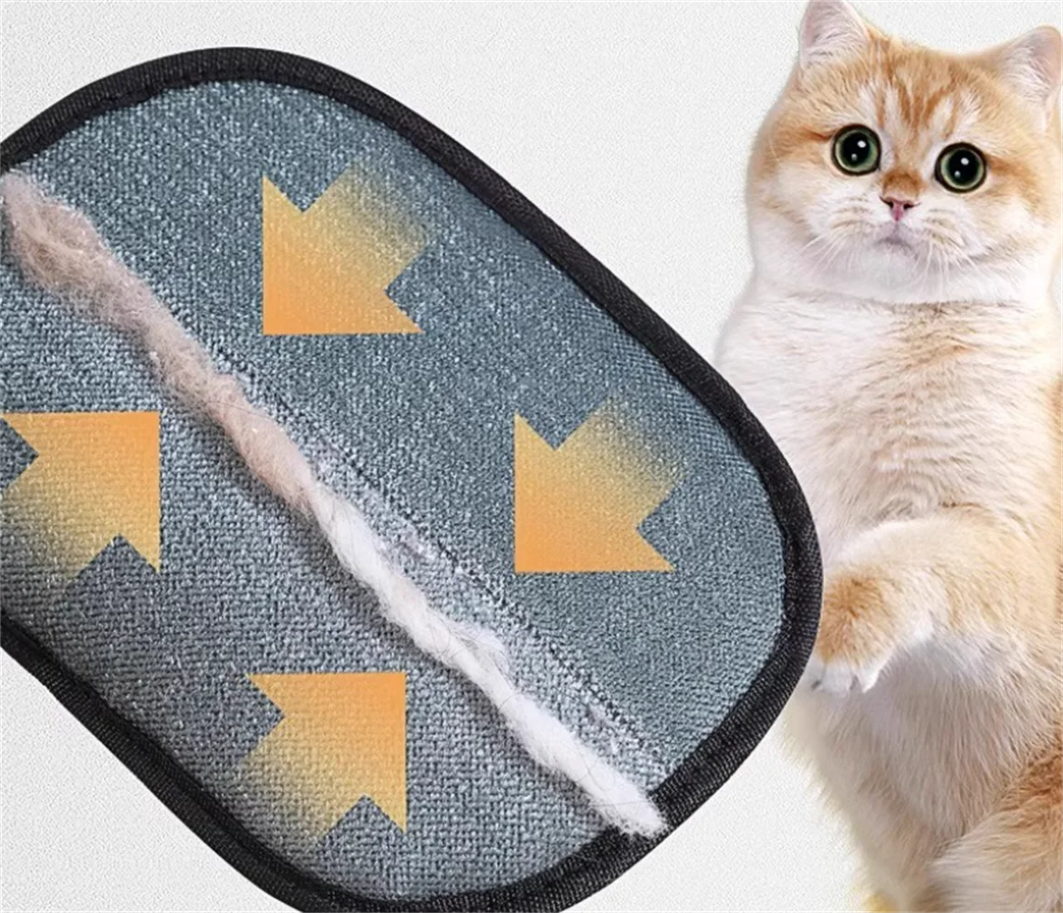 Double-Sided Pet Hair Removal Gloves - Reusable Static Remover