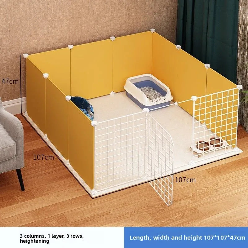 Ultra-Large Pet Playpen - Detachable Free-Standing Fence for Dogs, Cats & Rabbits