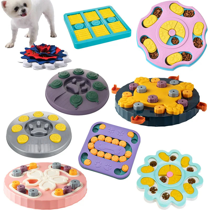 Interactive Dog Puzzle Slow Feeder - Brain-Game Enrichment Bowl