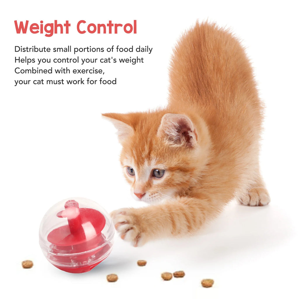 Treat-Dispensing Cat Toy Ball - Slow Feeder & Boredom Buster