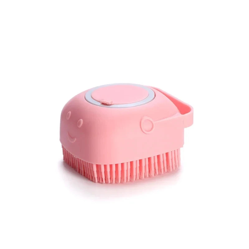 Pet Bath & Massage Brush - Multifunctional Shampoo Scrubber for Dogs & Cats