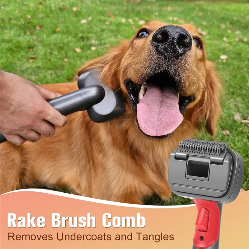 A83G-2-In-1 Dog Hair Vacuum Brush For Grooming & Shedding For Dyson Gen5, V15, V12, V11, V10, V8, V7 Removes Loose Hair