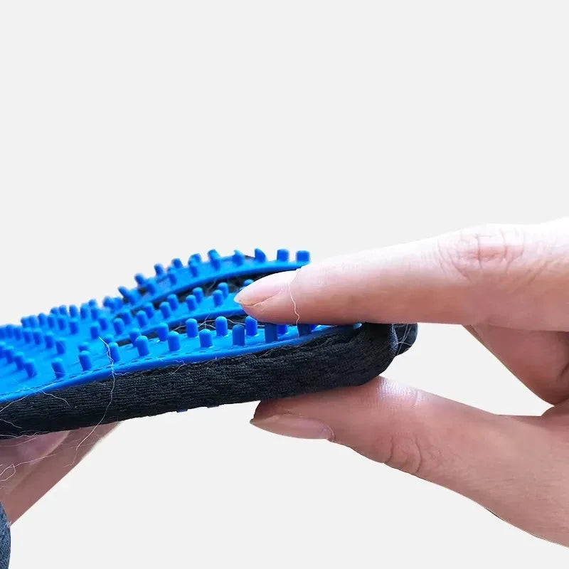 Pet Grooming Glove - Deshedding Brush & Massage Mitt for Dogs & Cats