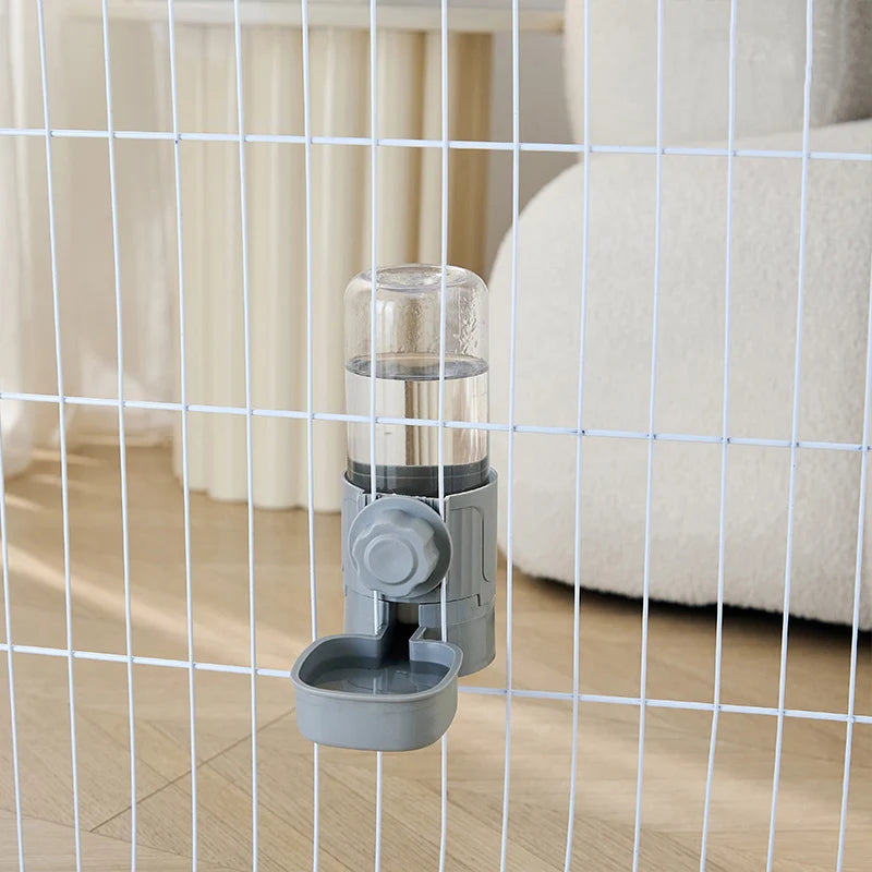 Hanging Auto Water & Food Dispenser - No-Spill Cage Feeder