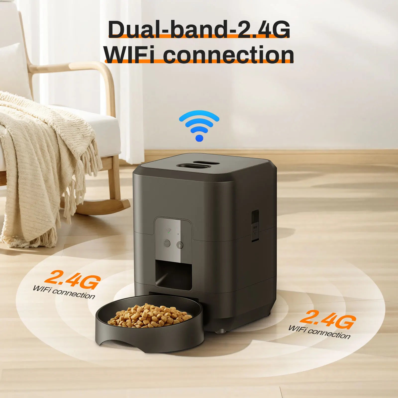 2L WiFi Pet Feeder with Camera - Smart App Feeder with Live Video
