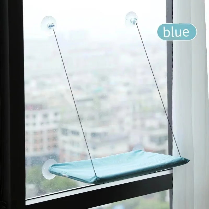 Cat Window Hammock Bed - Secure Suction-Mounted Sunbathing Perch
