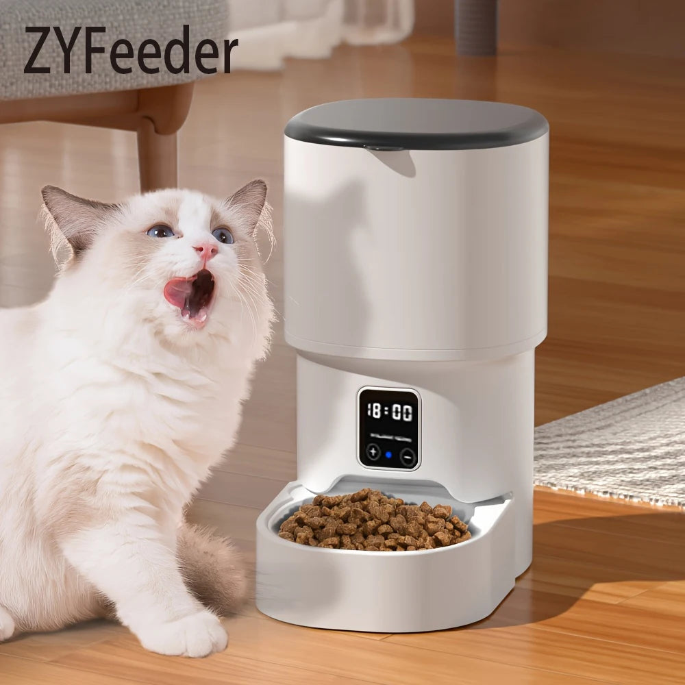 4L Smart WiFi Automatic Pet Feeder - App-Scheduled Food Dispenser