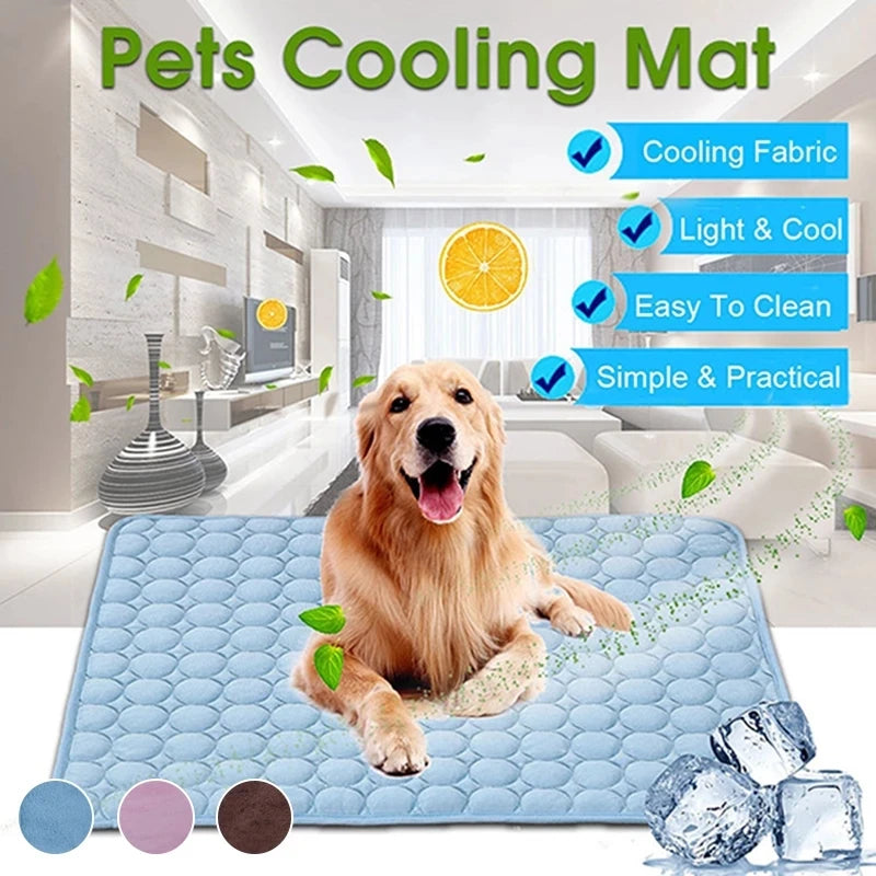 Pet Cooling Mat - Pressure-Activated Pad for Dogs & Cats
