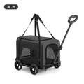 Foldable Pet Stroller - Lightweight One-Hand Folding Travel Cart for Cats & Dogs