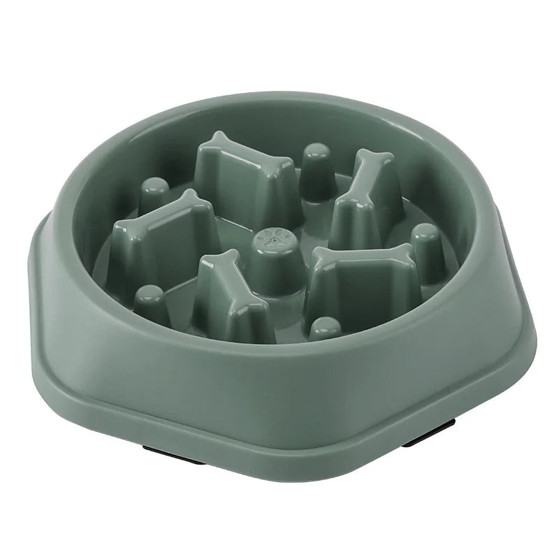Slow Feeder Dog Bowl - Anti-Gulp Maze Bowl for Healthier Eating