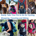 Breathable Pet Carrier Backpack - Front Travel Pack for Cats & Small Dogs